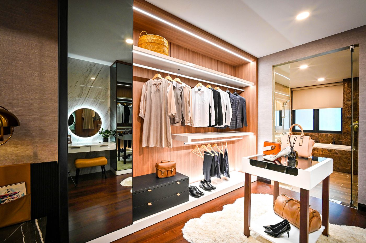 Boutique-style closet